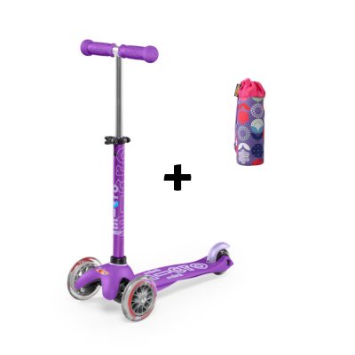 Mini deluxe vijoličen z držalom za plastenko